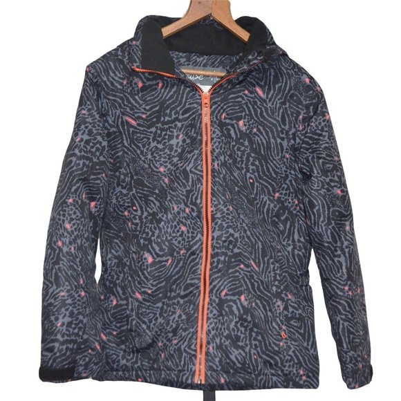 Pulse Snowboard Ski Coat Animal Print Gray Black size Youth (18)
